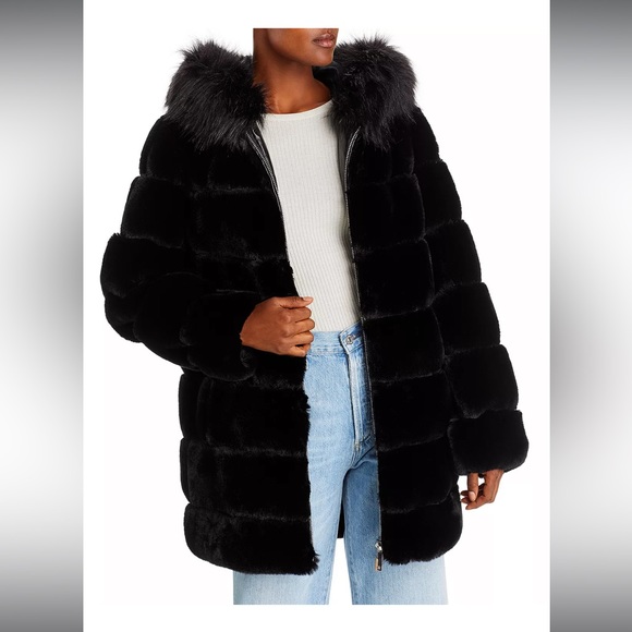 Calvin Klein Faux Fur Jacket